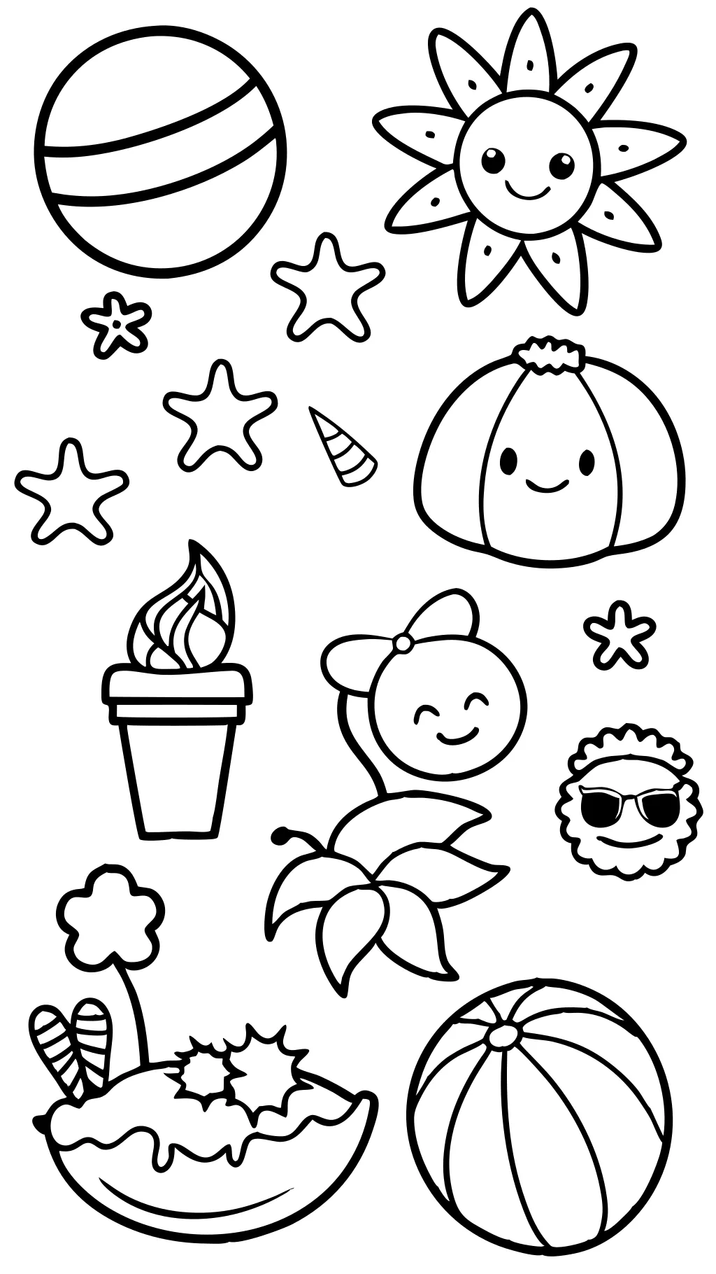 summer coloring pages for preschoolers